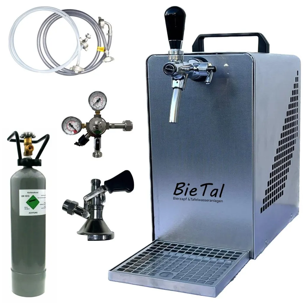 BieTal® Bierzapfanlage Bierkühler Zapfanlage 30 Liter/h - SET - Typ A - 2 Kg CO2 1 BieTal® Bierzapfanlage Bierkühler Zapfanlage 30 Liter/h - SET - Typ A - 2 Kg CO2
