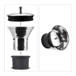 Relaxdays Glaskaraffe 1,5 Liter Bauchig -Brutzellust Verkaufsgeschäft 03729578dc0c63830464dacfc338a37e