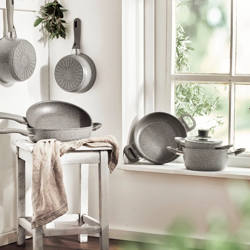 BALLARINI 75002-938-0, 2 L, Rund, Grau, Aluminium, Grau, Gas, Induktion 8 BALLARINI 75002-938-0, 2 L, Rund, Grau, Aluminium, Grau, Gas, Induktion – Bild 8