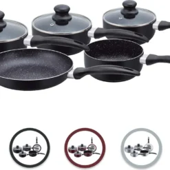 Herzberg HG-5003BK: 8-Teiliges Marmor-Kochgeschirr-Set - Schwarz 22 Herzberg HG-5003BK: 8-Teiliges Marmor-Kochgeschirr-Set - Schwarz -Brutzellust Verkaufsgeschäft 0eb716b7333da367aa2c2529822a3b7e