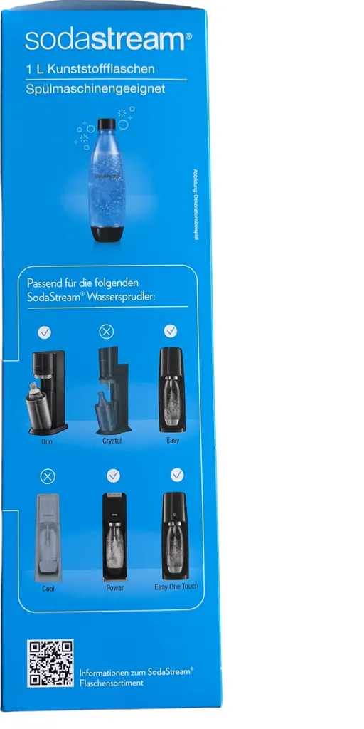 SODASTREAM Tritan-Flasche Fuse Duo (1 L PET Flasche, Nur Für SodaStream Duo-Wassersprudler) 8 SODASTREAM Tritan-Flasche Fuse Duo (1 L PET Flasche, Nur Für SodaStream Duo-Wassersprudler) – Bild 8