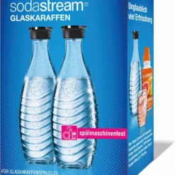 SodaStream Glaskaraffen 0,6 Liter Im 2er-Pack, 764997 -Brutzellust Verkaufsgeschäft 120dc15f091ede530bc544d71cb059c8