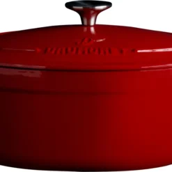 Daumonet Gusseisen-Bräter - Oval Ø 29 Cm - Kirschrot