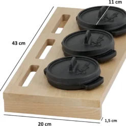 BBQ-Toro Mini Dutch Oven Set Mit Holzunterlage | 3 X Ø 11 Cm | Gusseisen Töpfe 10 BBQ-Toro Mini Dutch Oven Set Mit Holzunterlage | 3 X Ø 11 Cm | Gusseisen Töpfe -Brutzellust Verkaufsgeschäft 136aaa854273de98f8dbb4f6120a408f