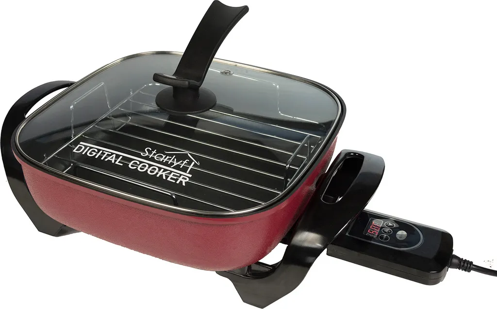 Starlyf®Digital Cooker - XXL Elektrische Bratpfanne Mit Digitalem Thermostat Und Temperaturanzeige, 1600 Watt, 5,5 Liter Fassungsvermögen, Partypfanne - Aus Der TV Werbung 9 Starlyf®Digital Cooker - XXL Elektrische Bratpfanne Mit Digitalem Thermostat Und Temperaturanzeige, 1600 Watt, 5,5 Liter Fassungsvermögen, Partypfanne - Aus Der TV Werbung – Bild 9