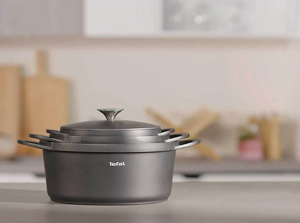 Tefal Trattoria Topf Mit Gussdeckel, 24cm, 4,57l, Aluguss 16 Tefal Trattoria Topf Mit Gussdeckel, 24cm, 4,57l, Aluguss – Bild 16