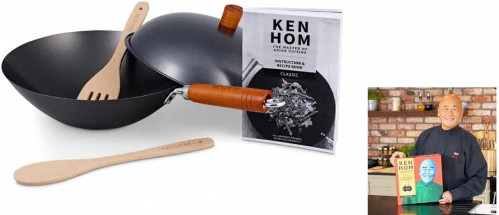 Ken Home Wokpfanne Kohlenstoffstahl Mit Holzgriff Set Mit Praktischer Antihaftbeschichtung Schwarz-braun One Size 3 Ken Home Wokpfanne Kohlenstoffstahl Mit Holzgriff Set Mit Praktischer Antihaftbeschichtung Schwarz-braun One Size – Bild 3