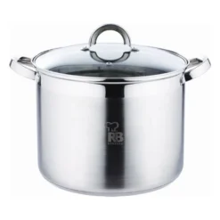 Renberg Induktion Kochtopf + Glasdeckel Topf Suppentopf 12 L RB-2262