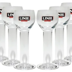 Linie Fra Norge - Aquavit Gläser - 6 Stück
