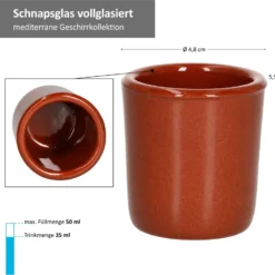 MamboCat 12er Ton Schnapsbecher 50 Ml Vollglasiert Shot-Glas Mediterran Unikat Handarbeit Tonbecher 9 MamboCat 12er Ton Schnapsbecher 50 Ml Vollglasiert Shot-Glas Mediterran Unikat Handarbeit Tonbecher -Brutzellust Verkaufsgeschäft 1b9464e82415ad9215d7a2092e130cd9