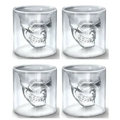 Skull-in-glass Winkee 4 Schnapsgläser Shot Glas Totenkopf Schädel 25ml Partyglas Weingläser -Brutzellust Verkaufsgeschäft 1bbed6c95cc990a6fd89ad9b903024c1