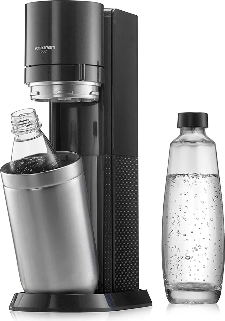SodaStream Wassersprudler Titan Ohne CO2-Zylinder, 1x 1L Glasflasche Und 1x 1L Kunststoff-Flasche 7 SodaStream Wassersprudler Titan Ohne CO2-Zylinder, 1x 1L Glasflasche Und 1x 1L Kunststoff-Flasche – Bild 7