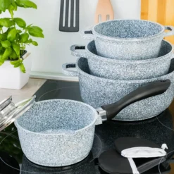 Graue Töpfe Und Kasserolle Mit Marmorbeschichtung 35 Graue Töpfe Und Kasserolle Mit Marmorbeschichtung -Brutzellust Verkaufsgeschäft 20f535b8b959d6a24b7d0f95af8af827