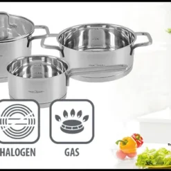 ProfiCook PC-KTS 1225 Induktions-Kochtopfset Mit Deckel, Topfset 8 Teilig, Für Induktion, Elektroherd, Keramik, Halogen Und Gas-Herd, Edelstahl -Brutzellust Verkaufsgeschäft 220275c843f40468e1820f1a14d167da