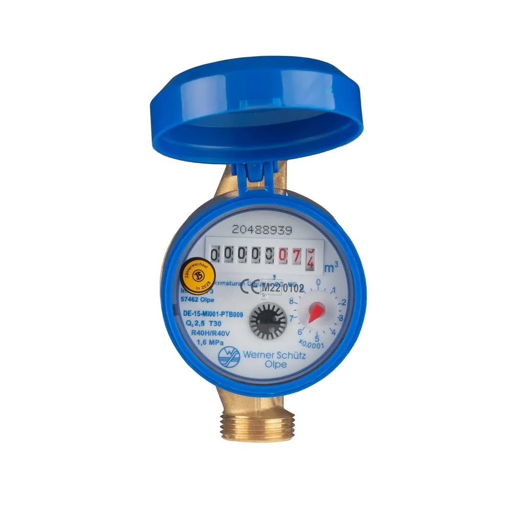 JS SCHÜTZ Zapfhahnzähler 110 Mm Mit 3/4 Zoll Anschluss 7 JS SCHÜTZ Zapfhahnzähler 110 Mm Mit 3/4 Zoll Anschluss – Bild 7