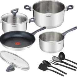 Tefal G713SB Daily Cook Set - Koch-Set - Schwarz/silber