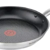 Tefal Ultimum Bratpfanne 24 Cm, Titanium Antihaftversiegelung, Thermo-Signal-Technologie, Gleichmäßige Hitzeverteilung, Backofengeeignet, Für Alle Gängigen Herdarten Inkl. Induktion