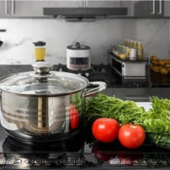 Maison & Kitchen - Kochtopfset - Pfannenset 13-teilig - Edelstahl - Kochgeschirr Set Mit Glasdeckel - Induktionsgeeignet - Stielpfanne / Bratpfanne - PFAS-frei -Brutzellust Verkaufsgeschäft 29ba93bb892e3b97c25de36690fd523b