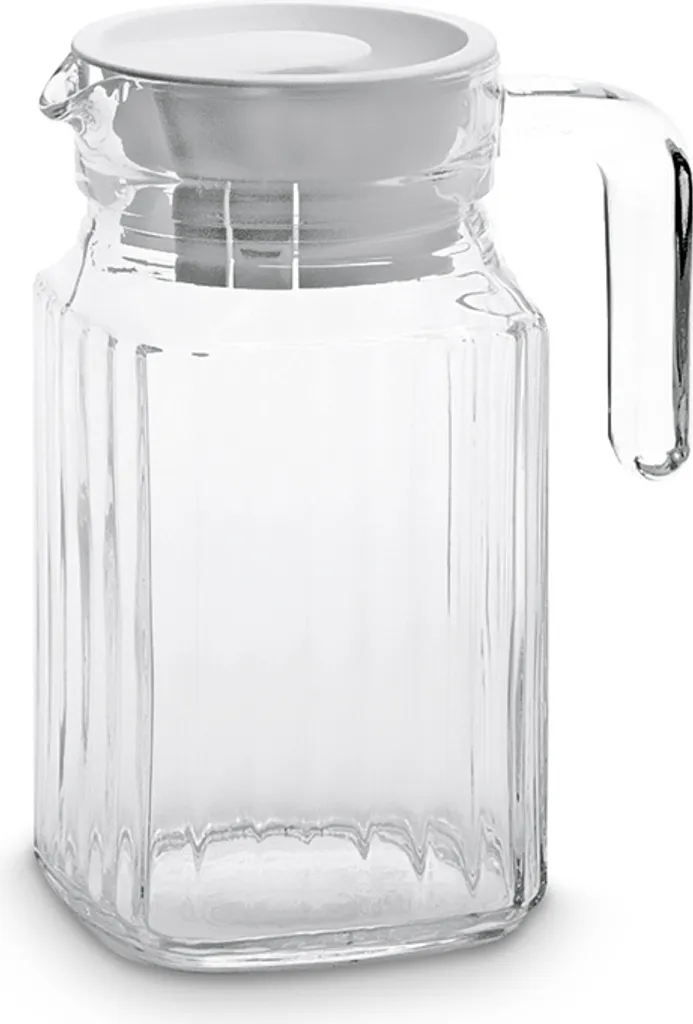 Esmeyer Arcoroc Glaskrug "Quadro" Mit Deckel 0,5 Liter 8 Esmeyer Arcoroc Glaskrug "Quadro" Mit Deckel 0,5 Liter – Bild 8