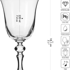 KROSNO Krista Kleine Rotweingläser, 6er-Set, 220 Ml -Brutzellust Verkaufsgeschäft 3427006fb051c17bf5db21db1d8fa36f