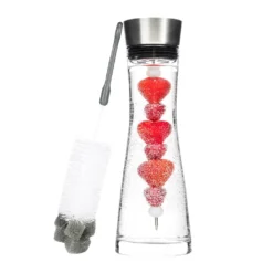 Wasserkaraffe Glas 1 L Mit Früchtespieß Edelstahl Ausguss -Brutzellust Verkaufsgeschäft 3759b1af9dabab9f4a705bc57b7c7a8b