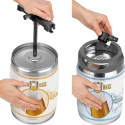 Biermaxx 05581 Bierzapfanlage Mit 3x CO2 Kapseln Und Kühlung ; Maße Ca.: 41,5 X 28 X 42 Cm