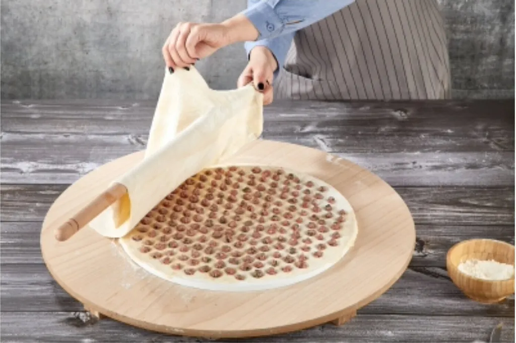 Ravioli Shaper Knödel Manti Form Manti Kalibi Maulkorb Pelmeni Teig Form 216 Loch 43 Cm 4 Ravioli Shaper Knödel Manti Form Manti Kalibi Maulkorb Pelmeni Teig Form 216 Loch 43 Cm – Bild 4