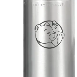 Edelstahl 1L Flasche Mit Drehverschluss Für Wassersprudler By Sodabär MAXI Flasche