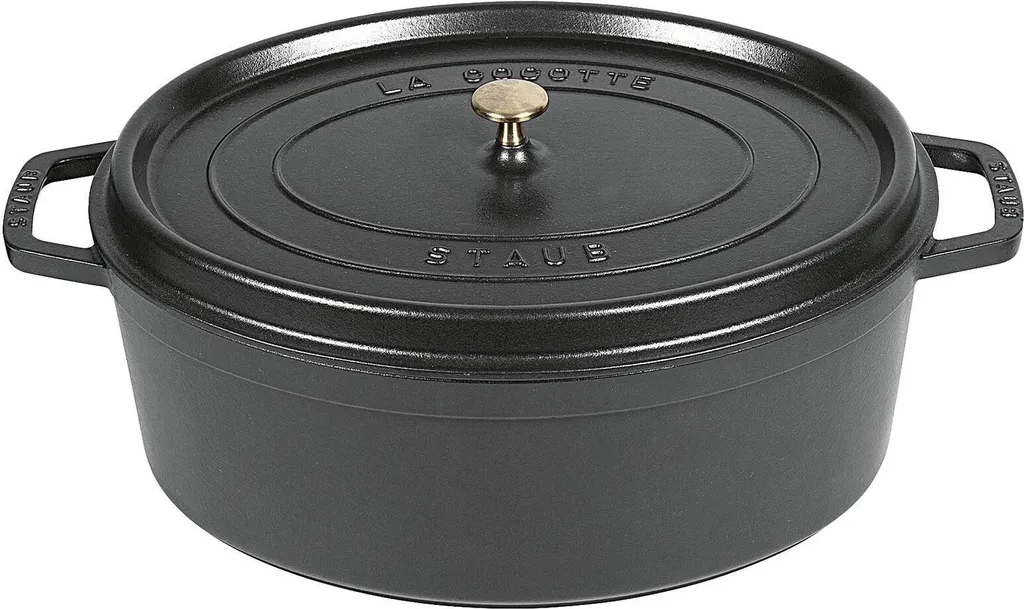 STAUB Bräter Cocotte 12 Liter Ø41cm Schwarz 1 STAUB Bräter Cocotte 12 Liter Ø41cm Schwarz