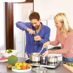 Schulte-Ufer Set 1071 Avanti Set, 9tlg. Edelstahl Topfset, Induktionstauglich, Inklusive 3 Glasdeckel & 2 Bratpfannen, Innenskalierung, Schüttrand -Brutzellust Verkaufsgeschäft 4026ca5222578cceec482d173a2dcc82