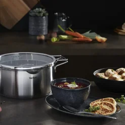 Tefal NORDICA Kochtopf Mit Glas-Siebdeckel Induction °24cm 5L H85224 -Brutzellust Verkaufsgeschäft 42375c59c68c7fb6dc888ccb96b923f4