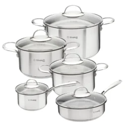 TOPFSET 4 Tlg. INDUKTION Kochtopfset Mit Pfanne Und Deckel STARKE PRO VARESE