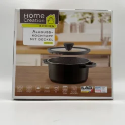Home Creation Aluguss Topf Kochtopf Deckel Induktion 20 Cm 2,5 Liter