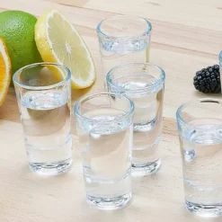 SCHLOSSEREI BAYERWALD Schnapsgläser Set 6 Stück Je 28 Ml - Shotgläser Wodka Schnaps Tequila Grappa - Transparent 7 Cm Höhe -Brutzellust Verkaufsgeschäft 451df3b952739d1d90874f169d179fc3