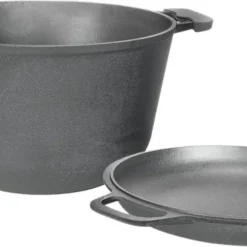 Gusseisen Topf 4L Gusseiserner Topf Ø 22cm Kochtopf Aus Gusseisen Mit Deckel-Bratpfanne -Brutzellust Verkaufsgeschäft 46dd880a27f295871ac296d2bc8a8c72