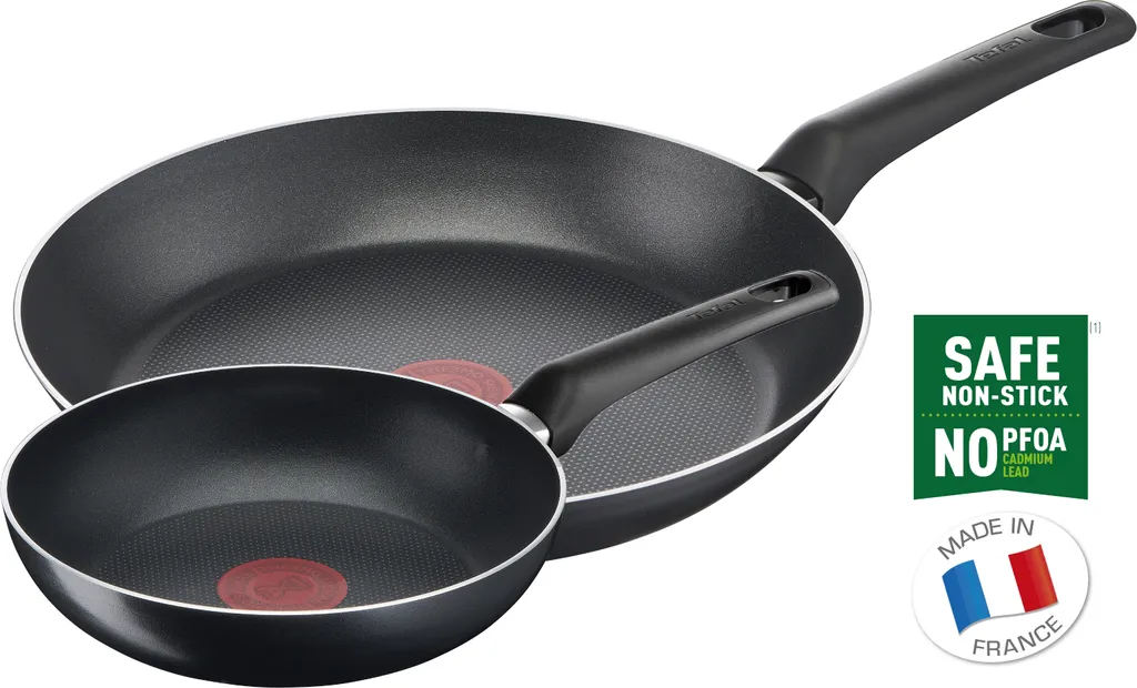 TEFAL Pfannen Simple Cook 2-teiliges Pfannenset Ø 20+28 Cm Bratpfanne ThermoSpot 1 TEFAL Pfannen Simple Cook 2-teiliges Pfannenset Ø 20+28 Cm Bratpfanne ThermoSpot
