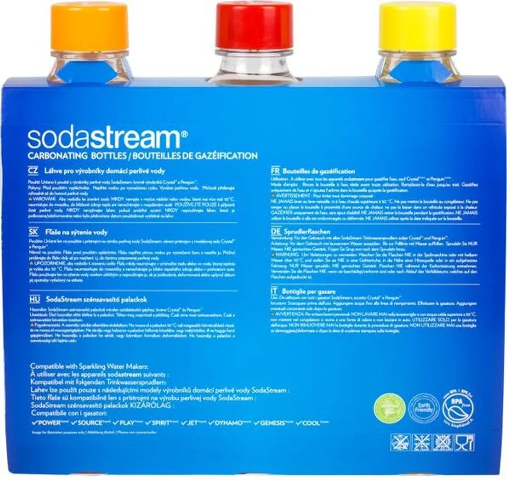 Sodastream 3000036 Plastikflaschen, 1 L, Gelb, Rot, Orange, 3 Stück 7 Sodastream 3000036 Plastikflaschen, 1 L, Gelb, Rot, Orange, 3 Stück – Bild 7