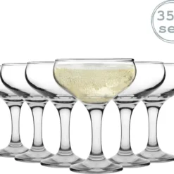 Rink Getränk 5 Tier Champagne Turm Set - 35 Gläser - 200 Ml Weinlese-Champagne Coupe Saucers
