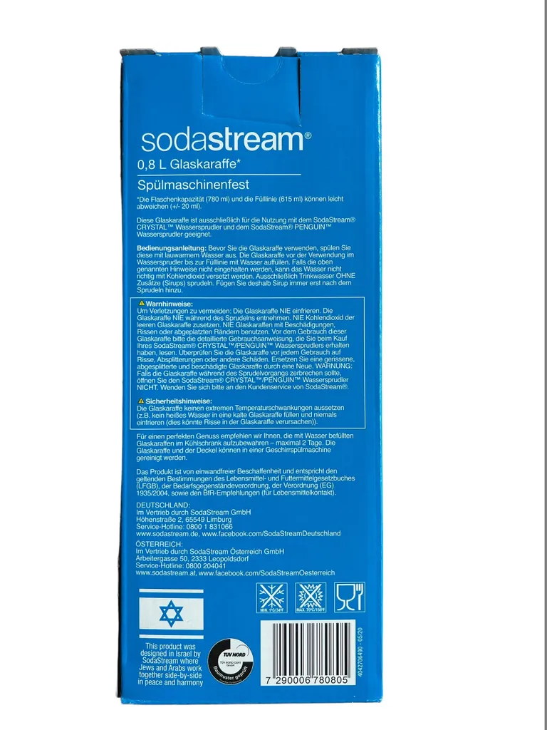 SodaStream Glaskaraffe Mit Schraubverschluss 10 SodaStream Glaskaraffe Mit Schraubverschluss – Bild 10