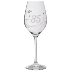 Swarovski Weinglas 360 Ml - 35-jähriges Jubiläum -Brutzellust Verkaufsgeschäft 50cd77f65fda6566241f07b57e943994