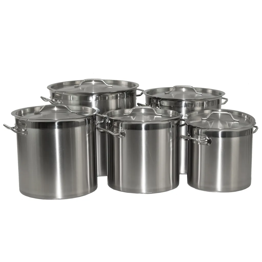 Kochtopf Aus Edelstahl Mit Randverstärkung Und Deckel Ø28cm H28cm 17,2Liter 4 Kochtopf Aus Edelstahl Mit Randverstärkung Und Deckel Ø28cm H28cm 17,2Liter – Bild 4