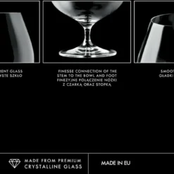 KROSNO Cognac-Gläser Cognacschwenker | Set Von 6 | 550 ML | Harmony Kollektion | Perfekt Für Zuhause, Restaurants Und Partys | Spülmaschinenfest -Brutzellust Verkaufsgeschäft 550a750011944ba9e0b64abe82e1ed9e