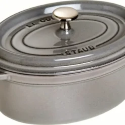 Staub Cocotte Oval Graphitgrau 33cm 40509-324-0