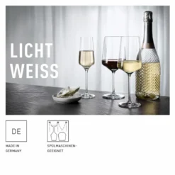 LICHTWEISS JULIE WEIßWEINGLAS-SET #1 VON NADINE NIGGEMEIER -Brutzellust Verkaufsgeschäft 57ebd48214c4085311dc07a7a625c860