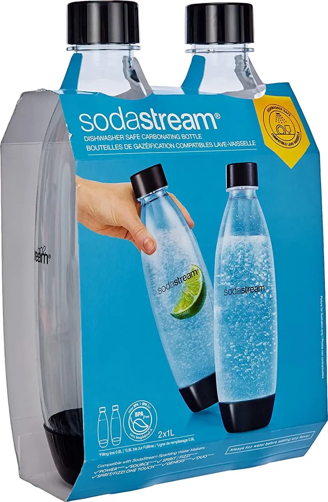SODASTREAM Tritan-Flasche Fuse Duo (1 L PET Flasche, Nur Für SodaStream Duo-Wassersprudler) 5 SODASTREAM Tritan-Flasche Fuse Duo (1 L PET Flasche, Nur Für SodaStream Duo-Wassersprudler) – Bild 5