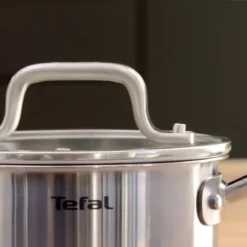 Tefal Virtuoso Topfset, 7-Teilig, Edelstahl - 7-Teiliges Set Aus 1x Stielkasserolle 16cm, 3x Kochtöpfen 16/20/24cm + 3x Deckel -Brutzellust Verkaufsgeschäft 5bb74bf6b0241fae328bdf31300ca0af