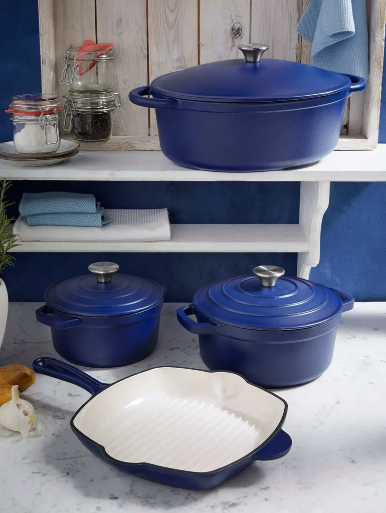 GSW Gusseisen Kochtopf Blue Magic 24 Cm / 3,8 Ltr., 717267, Gusseisenca. 3,8 L 4 GSW Gusseisen Kochtopf Blue Magic 24 Cm / 3,8 Ltr., 717267, Gusseisenca. 3,8 L – Bild 4