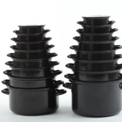 Emailletopf - Suppentopf - Saucentopf - 10l - STANDARD - 28 Cm - Belis - Schwarz -Brutzellust Verkaufsgeschäft 5dfd2a5b9c7c4672cc706a324bf14d0f