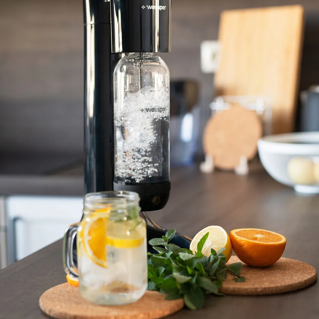 Wessper Saturator Set Mit Sodastream Zero-Sirupen | Water Saturator | Zero-Sirupen | Water Carbonation Kit Schwarz 2 Wessper Saturator Set Mit Sodastream Zero-Sirupen | Water Saturator | Zero-Sirupen | Water Carbonation Kit Schwarz – Bild 2