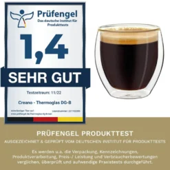 Creano Doppelwandige Espresso-Gläser, 4er-Set 100ml Thermo-Gläser Mit Schwebe-Effekt 11 Creano Doppelwandige Espresso-Gläser, 4er-Set 100ml Thermo-Gläser Mit Schwebe-Effekt -Brutzellust Verkaufsgeschäft 60b5534962f8254466d484c1de88b9f1